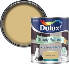 Image of Dulux Simply Refresh Multi Surface Eggshell Paint Honey Nut - 750ml