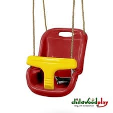Image of Deluxe Baby Swing Seat High Back with T-Bar & Safety Belt – Toddler Garden Swing