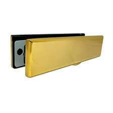 Image of UAP iPlate Stainless Steel 12" Modern Letterbox for uPVC Doors 24 to 80mm