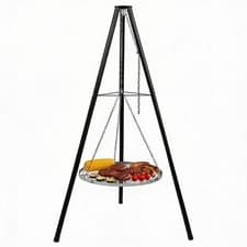 Image of Tripod Outdoor Fire Pit BBQ Round Garden Patio Extra Large Barbecue Grill