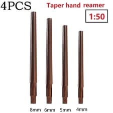 Image of Taper Pin Reamer (Diameter 4/5/6/8/mm) 1:50 9XC Blade HSS Alloy Steel 4PCS