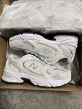 Image of Size UK 5 - New Balance 530 Trainers Sea Salt Off White Grey Black - RRP £110!