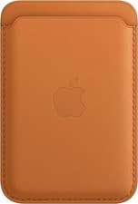 Image of Genuine Apple Leather MagSafe Card Wallet for iPhone 12 13 14 & 15 Golden Brown