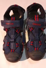 Image of Geox Respira Kids Sand Kraze Child Blue Closed Toe Breathable Sandals UK1.5 EU34