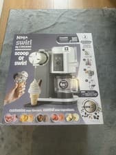 Image of Ninja Swirl CREAMi Ice Cream Maker 13-in-1 Soft Serve Gelato Milkshake 2 Tubs UK