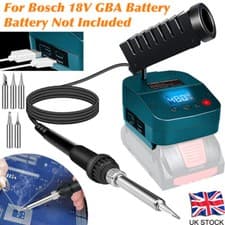 Image of For Bosch 18V GBA Battery Welding Tool Soldering Iron Station Portable Cordless
