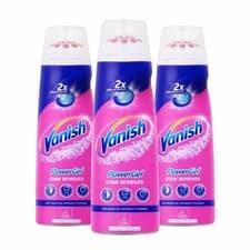 Image of 3 x Vanish PowerGel Stain Remover Concentrated Pre Wash Laundry Gel 200ml