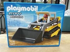 Image of PLAYMOBIL 5471 CITY ACTION COMPACT EXCAVATOR WORKMAN/ BUILDER New sealed box