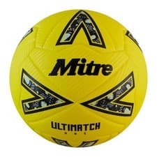 Image of Mitre Ultimatch One Football 5 Yellow/Black/Grey 5 Yellow/Black/Grey