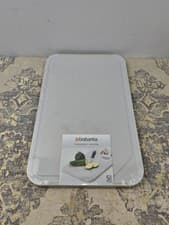 Image of Brabantia Tasty+ Large Chopping Board/Serving Tray (Light Grey) Non-Slip, Dishwa