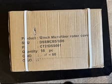 Image of 12 Inch 6mm Pile Roller Sleeves for Paint Rollers Easy to Install Pack Of 50