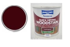 Image of Johnstone's Quick Drying Woodstain Mahogany 250ml Interior Exterior
