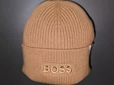 Image of BOSS HUGO BOSS Beanie Wool Hat Onesize Unisex Melange -NEW-