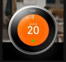 Image of Google Nest Thermostat 3rd Gen + Heat Link - Stainless Steel Open Box UK/EU