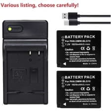 Image of DMW-BLE9 Battery or charger for Panasonic DMW-BLE9E DMW-BLE9PP DMW-BLG10 BLG10E