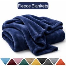 Image of Luxury Extra Large Fleece Blanket King Size Cozy Bed Sofa Throw Fluffy & Plush