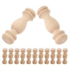 Image of 16 Pcs Balusters for Staircase Interior Deck Spindle Wood Spindles
