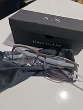 Image of Armani Exchange AX1065 glasses Frame. matte gunmetal