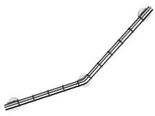 Image of Croydex Grab Rails for Bathroom Angled Grab n Grip Safe Hand Rail Disabled 90cm