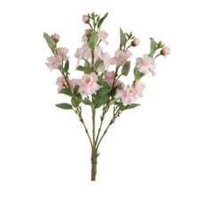 Image of Artificial Pink Cherry Blossom Bush - 46cm Tall