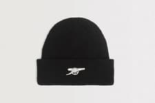 Image of Arsenal Adult Beanie 47 Brand Black Knit Football Hat - New