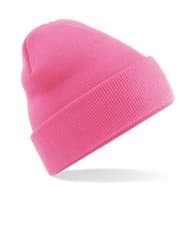 Image of Unisex Plain Cuffed Wooll Winter Knitted Slouch Ski Wooly Beanie Hat 59 Colours