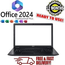 Image of Acer Aspire E5-774G 17.3" Inch Windows 10 Office i5 8GB 128GB 500GB SSD Laptop