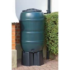 Image of 210L Water Butt Kit Rain Barrel with Stand Tap Lid Diverter Garden Water Saver
