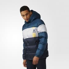 Image of Adidas Originals Men's ID96 Puffer Winter Down Jacket / RRP £150 / Blue
