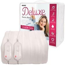 Image of Mylek Double Electric Blanket Heated Bed Mattress Cover Machine Washable