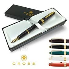 Image of Cross Bailey Fountain Pen Medium Nib Light Resin Gold Trim with Gift box