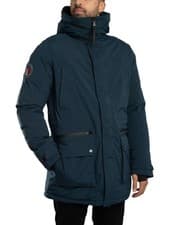 Image of Superdry Men's City Padded Parka Jacket, Blue