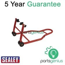 Image of Sealey Universal Rear Paddock Stand with Rubber Supports RPS2KD