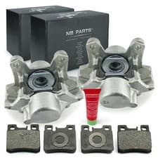 Image of 2X Brake Caliper 38Mm + Brake Pads Rear For Mercedes-Benz C-Class W202 S124