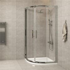Image of 760 x 760mm Quadrant Shower Enclosure Sliding Walk in Cubicle Glass Screen Door