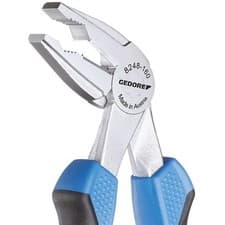 Image of Gedore Combination pliers, angled, 2-component handle, 160 mm