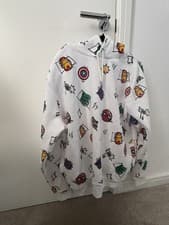 Image of Marvel Hoodie for Men Size L New Without Tags (white with characters)