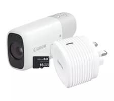 Image of Canon PowerShot ZOOM Telephoto Monocular Compact Camera Essential Kit - White