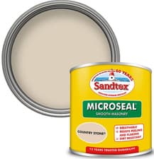 Image of SANDTEX MASONRY PAINT ULTRA SMOOTH QUALITY WATERPROOF ALL COLOURS 150ML 1L 2.5L