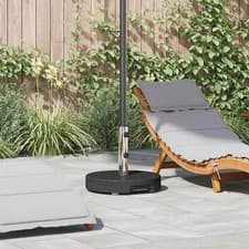 Image of Parasol Base Black 45 x 45 x 37.5 cm Granite vidaXL