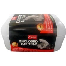 Image of Rentokil Enclosed Rat Trap Lockable Box Poison Free Trap with Key PSE10
