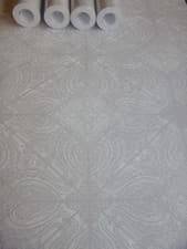 Image of Feature Wall - 4 x FULL ROLLS - Matt Pale Grey Wallpaper - Holden Decor - 90853