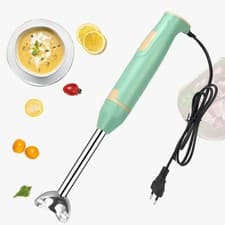 Image of Immersion Hand Blender 400W - Compact, Stainless Steel, Splash Guard