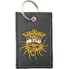 Image of Bob Dylan - Eye Icon - Double Sided Embroidered Patch Keychain