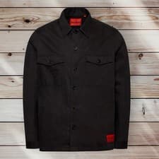 Image of Hugo Boss Logo Enalu Overshirt Shacket Jacket Coat Oversized Shirt XXL £160