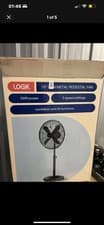 Image of Logik Pedestal Fan 16” L16PFGM17 Metal only Box Damaged