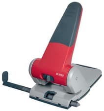 Image of Leitz Heavy Duty Hole Punch, 65 Sheets, Guide Bar with Format Markings, Metal, 5