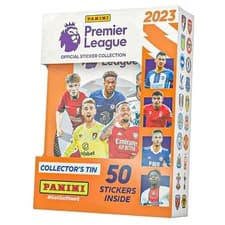 Image of Panini Premier League 2023 Sticker Collection Pocket Tin 50 Sticker