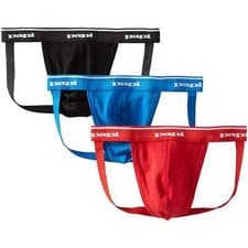 Image of Brand New 3 Pack men's Papi Sexy Soft touch Pure Cotton Jock Straps Medium 32/34
