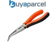 Image of Bahco 2477 G-200 2477G ERGO Bent Snipe Nose Pliers 200mm (8in) BAH2477G200